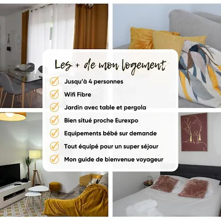 Apartment Cozy Atmosphere 4pers Near Eurexpo Groupamastadium Saint-Priest (Rhone)